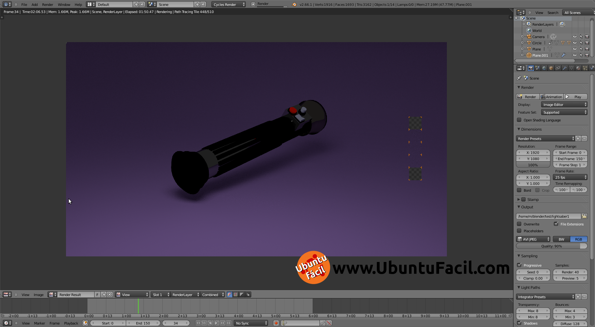 light saber blender